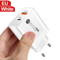 Зарядное устройство PD с USB-портами, 40 Вт, быстрая зарядка для iPhone 14, 13 Pro, Xiaomi Redmi Oneplus, Samsung, быстрая зарядка QC 3,0