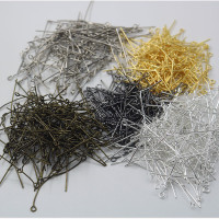 串珠材料  diy配件  金属饰品配件 铁质九字针 9字针 铁