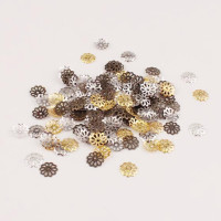 串珠DIY饰品配件 金属配件 压花花托 珠托 花帽