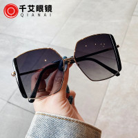 千艾新款偏光太阳镜 创意款网红不规则遮阳墨镜女士百搭潮人眼镜