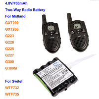 Аккумулятор Cameron Sino 700 мАч BATT4R для Midland G223,G225,G226,G227,G300,G300M,GXT200,GXT250, BP40 для Switel WTF732,WTF735