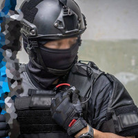 TACLAB黑豹VX手背掌心抗衝擊緩震戰術騎行戶外透氣觸控屏幕運動手套