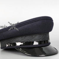 L'avenir出品 光面制服帽 大帽簷帽 大蓋型螺母 禮帽