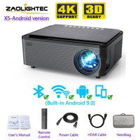 Проектор ZAOLIGHTEC X5 Real 1080p Full HD Android 8.0 4K 9500lms