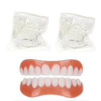 Силиконовые накладные зубы, верхние и нижние виниры, виниры с идеальным смехом, зубные протезы, поддельные зубные скобы, Стоматологические продукты, уход за полостью рта