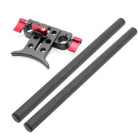 Штанга из углеродного волокна для телеобъектива Rig Rail Clamp System Follow Focus SLR Camera, 2 шт