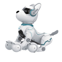 JXD A001 радиоуправляемая собака-робот с голосовым управлением, игрушки, реалистичные Электронные Животные, домашние животные, музыкальная песня, игрушка, Векторный робот, робот-собака для детей, подарок