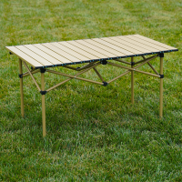採鬆戶外摺疊桌椅套裝可攜式野餐地攤燒烤鋁合金蛋卷桌露營裝備大全