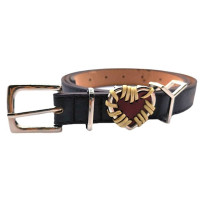 Ремень в стиле ретро для мужчин и женщин, кожаный красный, с металлическим персиковым узором в форме сердца, для джинсов