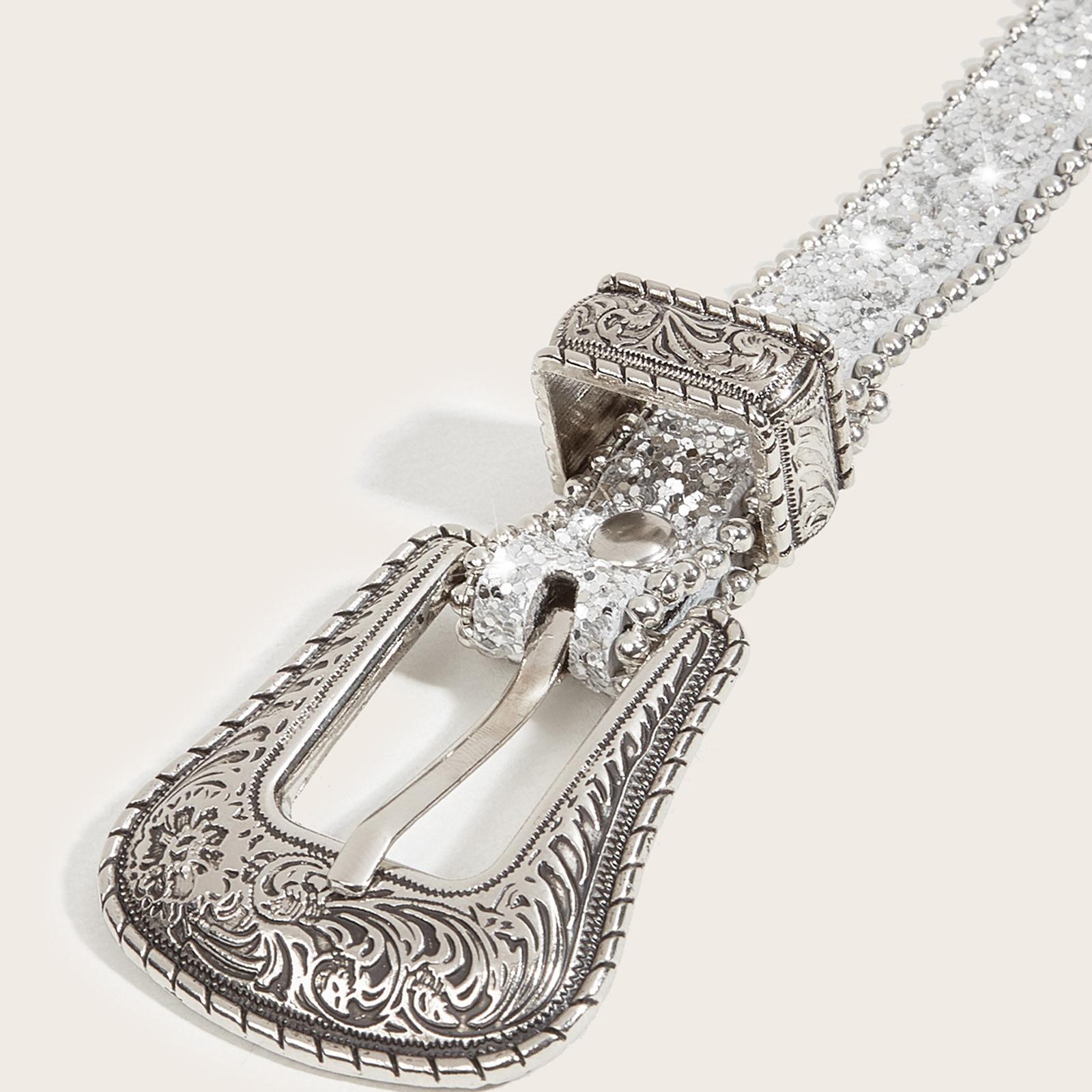 Pin Buckle Waistband Eyelet Belt Skinny Belt Women Men Waist Belt Fashion Belt Rhinestone Decoration for Trousers Corset