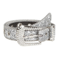 Стразы пояс, пояс с блестками, регулируемый пояс для девушек в западном стиле Cowgirl, ремень из искусственной кожи, джинсы, брюки, платье