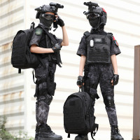 兒童迷彩服套裝男女童特種兵衣服作戰裝備學生軍訓夏令營蛙服透氣