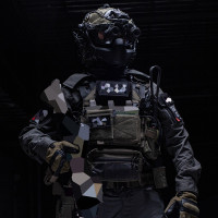 軍迷黑灰GEN3戰術蛙服深藍強襲sp戰術衣作戰訓練服春秋作戰服帽罩衣