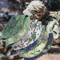 外單英式狙擊手短帽沿圓邊奔尼漁夫帽 EMR小綠人MC綠廢墟德沙斑迷彩