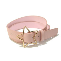 Женский ремень с пряжкой в виде звезды