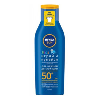 Nivea Sun Играй и купайся Солнцезащитный лосьон, детский, сверхводостойкий, SPF 50+, 200 мл