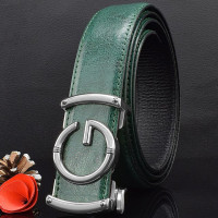 Ремень мужской из натуральной кожи, с надписью G, 2023