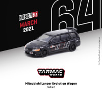 Tarmac работает 1: 64 Lancer Evolution Wagon Ralliart модель автомобиля