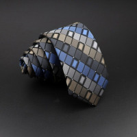 Мужской Жаккардовый тканый галстук, классический галстук в клетку и в полоску, модный галстук из полиэстера для детской одежды, платья, подарок