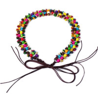 Богемный плетеный ремень для девушек Красочный пояс для джинсов платьев клубных баров