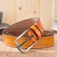 Ремень из натуральной воловьей кожи Женский, классический модный универсальный Пояс в стиле ретро, с металлической пряжкой с язычком, в стиле кэжуал, для джинсов