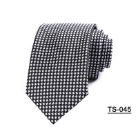 Мужской галстук DIANM 7 см, черный галстук с геометрическим рисунком, галстуки для мужчин, для свадьбы, из полиэстера