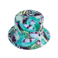 Панама с защитой от солнца для мужчин и женщин, двусторонняя шляпа с принтом в стиле хип-хоп, для рыбалки, рыбалки, летняя