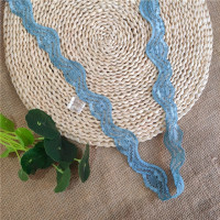 S1270-1 3,5 см 3 цвета волнистая эластичная кружевная флуоресцентная поделка «сделай сам» принадлежности для шитья аксессуары для украшения одежды