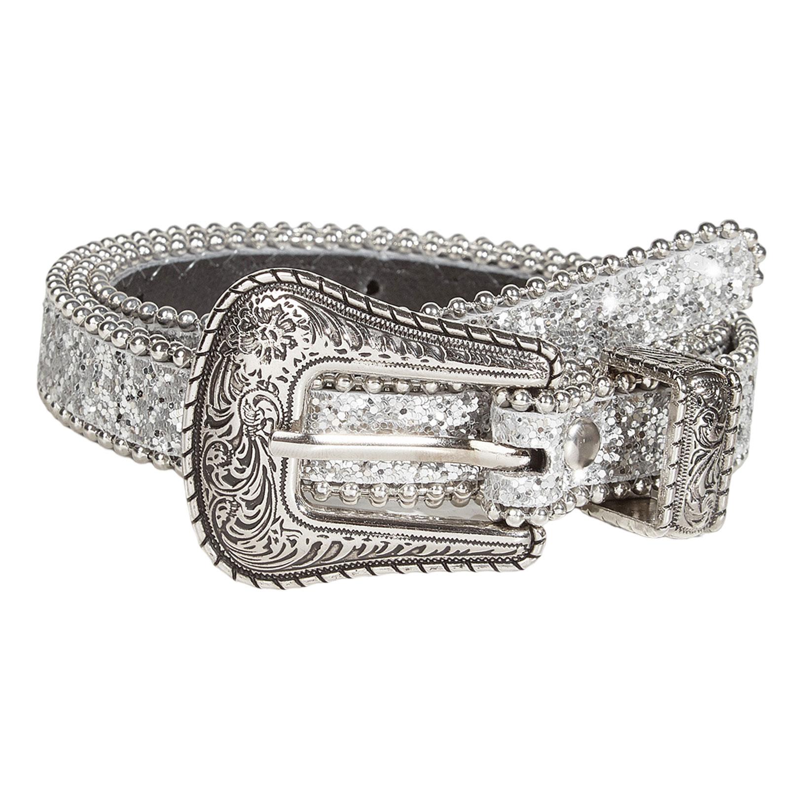 Women PU Waist Belt Pin Buckle Waist Band Adjustable Strap Prong Buckle 41inch Fashion Belt Rhinestone Decoration for, Skirt