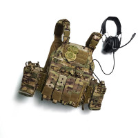 美國ATF軍迷防彈裝備CP迷彩戰術背心真人CS模塊化軍事風快拆馬甲