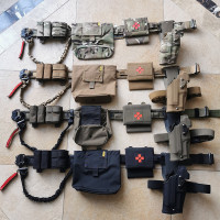 高檔消光布料戰術腰封 黑色遊騎兵綠RG色CB泥色軍迷戶外男士腰帶