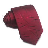 Галстук ЖАККАРДОВЫЙ полосатый мужской, деловой повседневный, красный, черный, синий, 8 см полиэстер, 7 см