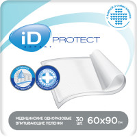 Пеленка медицинская iD Protect, 60 х 90 см