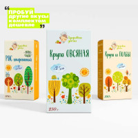 Ассорти детских круп Крупа овсяная (Эко) 250 г, Рис шлифованый и Полба дробленная 300 г, Здоровые детки