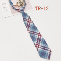 Женский эластичный галстук в клетку, 33 х7 см