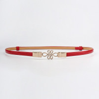 Ремень для платья Простой универсальный модный женский кожаный ремень тонкий металлический пояс с пряжкой с китайским узлом аксессуары для платья