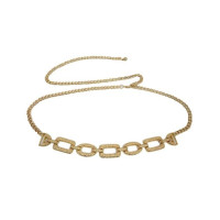 Модный повседневный женский роскошный дизайнерский ремень для брюк, платьев, металлический пояс, ремень с золотой цепочкой