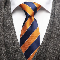 Галстук мужской деловой из жаккардовой ткани в горошек, 7,5 см