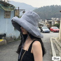 Модная Повседневная Складная Рыбацкая шляпа с широким покрытием, солнцезащитная Кепка, шапки с УФ черным клеем, Солнцезащитная пляжная соломенная шляпа, Панама