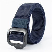 Мужской тактический ремень с пряжкой из нейлонового сплава, Гладкий дышащий холщовый ремень в стиле милитари для брюк, Молодежный студенческий ремень, новинка 2023