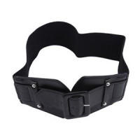 Ремень Эластичный Женский, модный однотонный пояс черного, красного цвета, с широким ремнем, украшение для платья