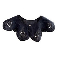 Женский кружевной воротник Q1FA, искусственный воротник, накладной воротник, шаль, съемный воротник