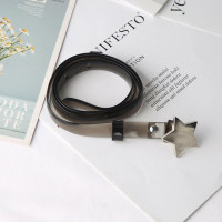 1 шт., Прозрачный женский широкий пояс Y2k со звездами и пряжкой