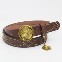 Ремень женский из искусственной кожи, модный ретро-пояс с текстурированной подвеской в виде Розы, с пряжкой из сплава, винтажный пояс для джинсов, платьев