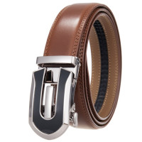 Мужской деловой ремень с автоматической пряжкой, модный простой ремень с пряжкой для отдыха, походов, A3254