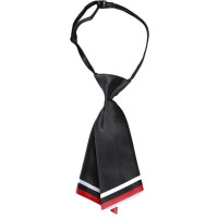 Женский Галстук-рубашка в стиле Харадзюку, узкий двухслойный студенческий галстук в стиле преппи