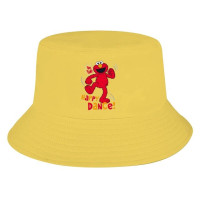 Панама Улица Сезам, шляпа для счастливых танцев Элмо, Мужская Женская кепка для рыбалки, пляжные шляпы от солнца в стиле хип-хоп