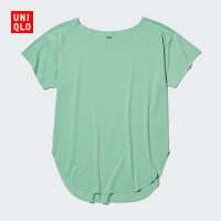 Uniqlo 女裝 AIRism船領長T恤(吸汗速乾 涼感 短袖打底衫) 456265