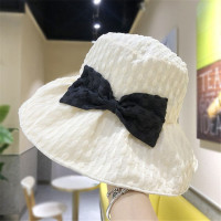 Новая виниловая шляпа рыбака с галстуком-бабочкой эффективная Солнцезащитная Панама женская уличная модная большая шляпа для путешествий