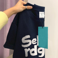 實力爆款！自留款~新款時尚上衣女寬鬆字母印花百搭純棉短袖T恤潮